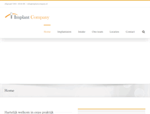 Tablet Screenshot of implantcompany.nl